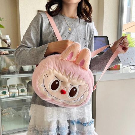 Bolso De Peluche Con Diseño Labubu